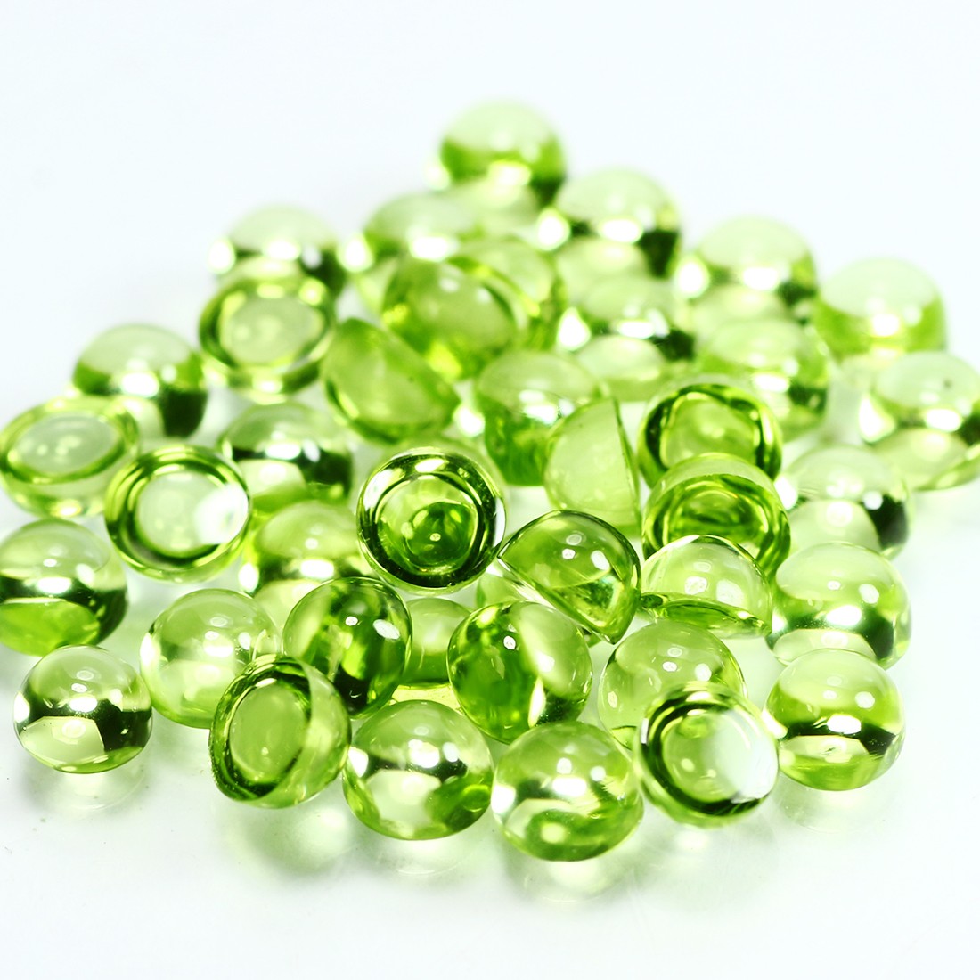 8.86 Ct IF [50 Pcs Lot] Awesome Round 3 MM Green 100% Natural Pakistan Peridot