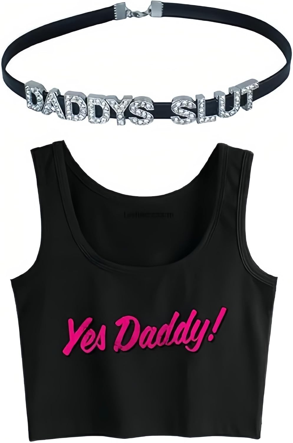 DADDY’S Choker Necklaces,Rhinestone Chokers For Women Honey Princess Hotwife