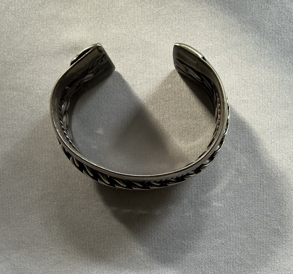 Massive 114g Vintage Egyptian .900 Silver Statement Cuff – Unique Hallmarks