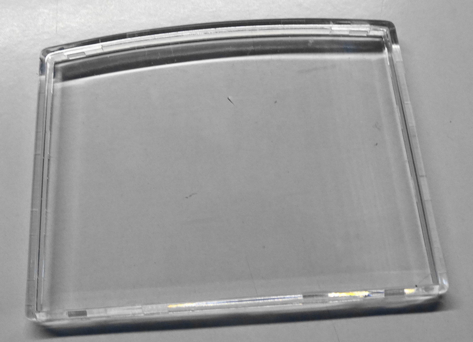 Acrylic Glass Rectangle Clock 8.8 X 6.6 CM