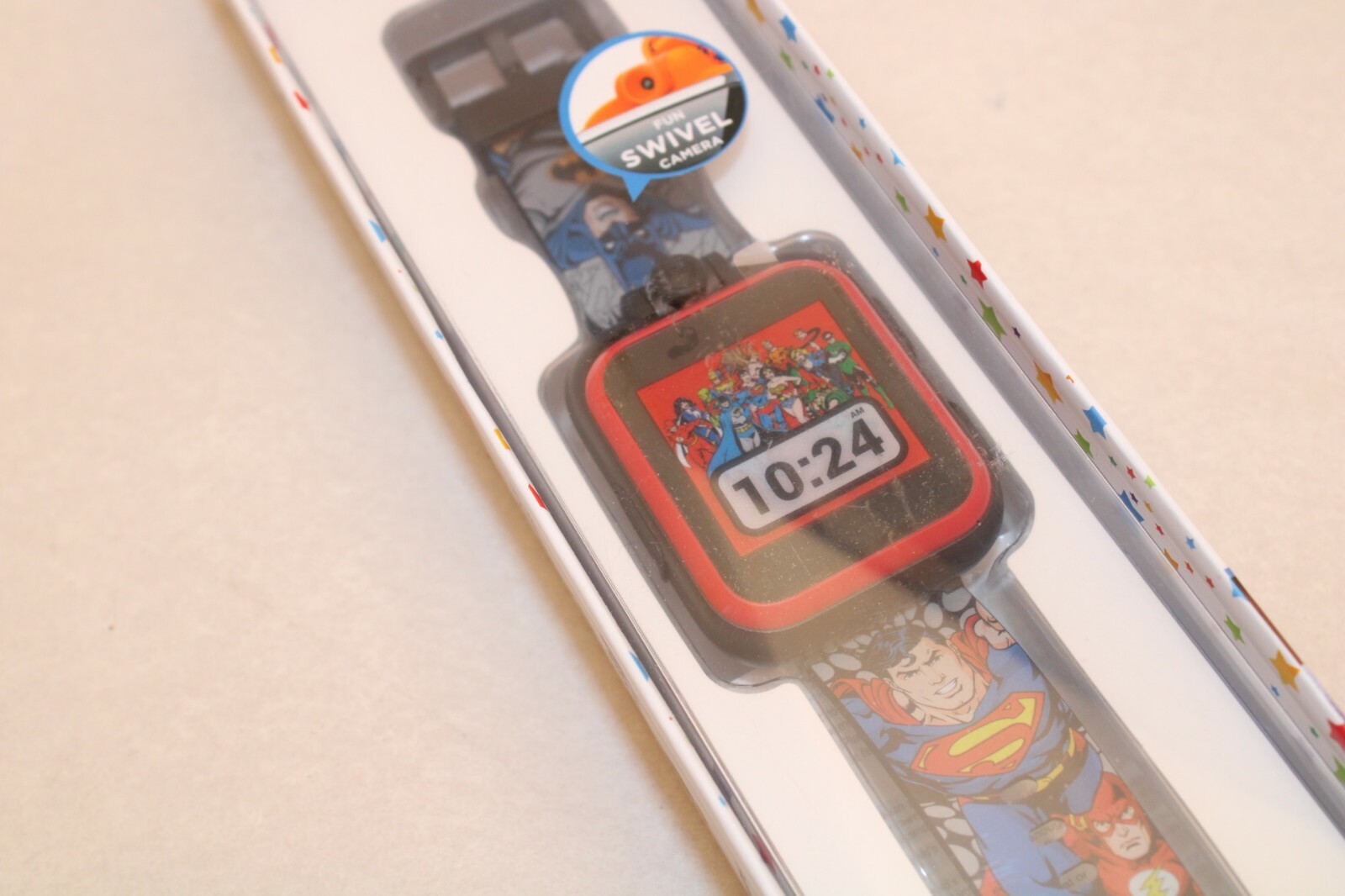 NEW iTouch PlayZoom Kids Smart Watch Swivel Camera Games Video Rec Superman