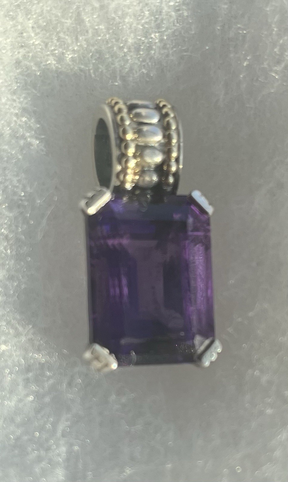 Lagos Caviar Amethyst Pendant/Enhancer