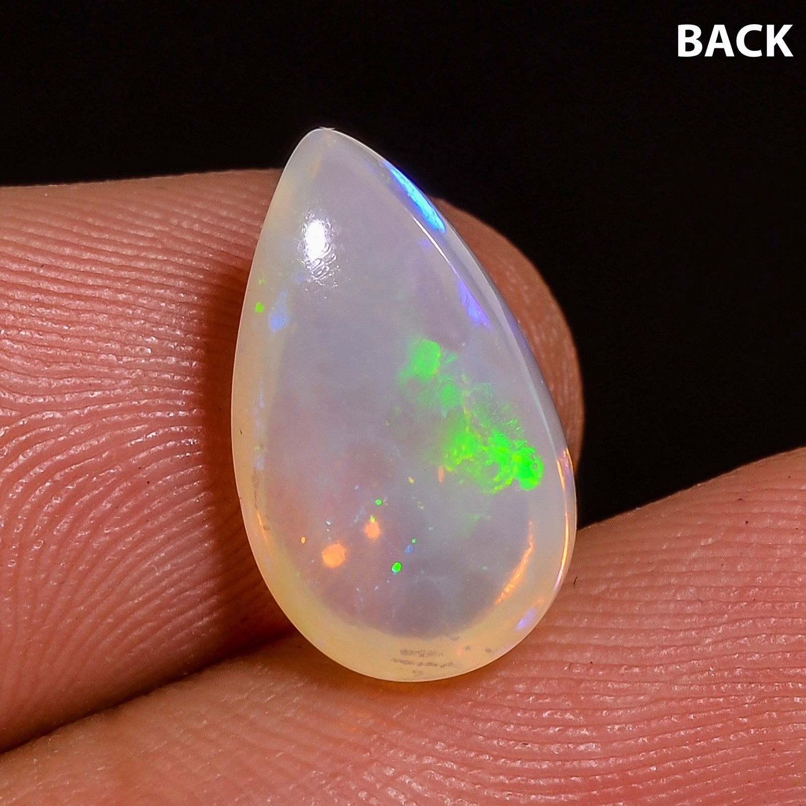 (08X13X05 MM SIZE) 2.85 Carat. NATURAL ETHIOPIAN OPAL PEAR SHAPE LOOSE GEMSTONE