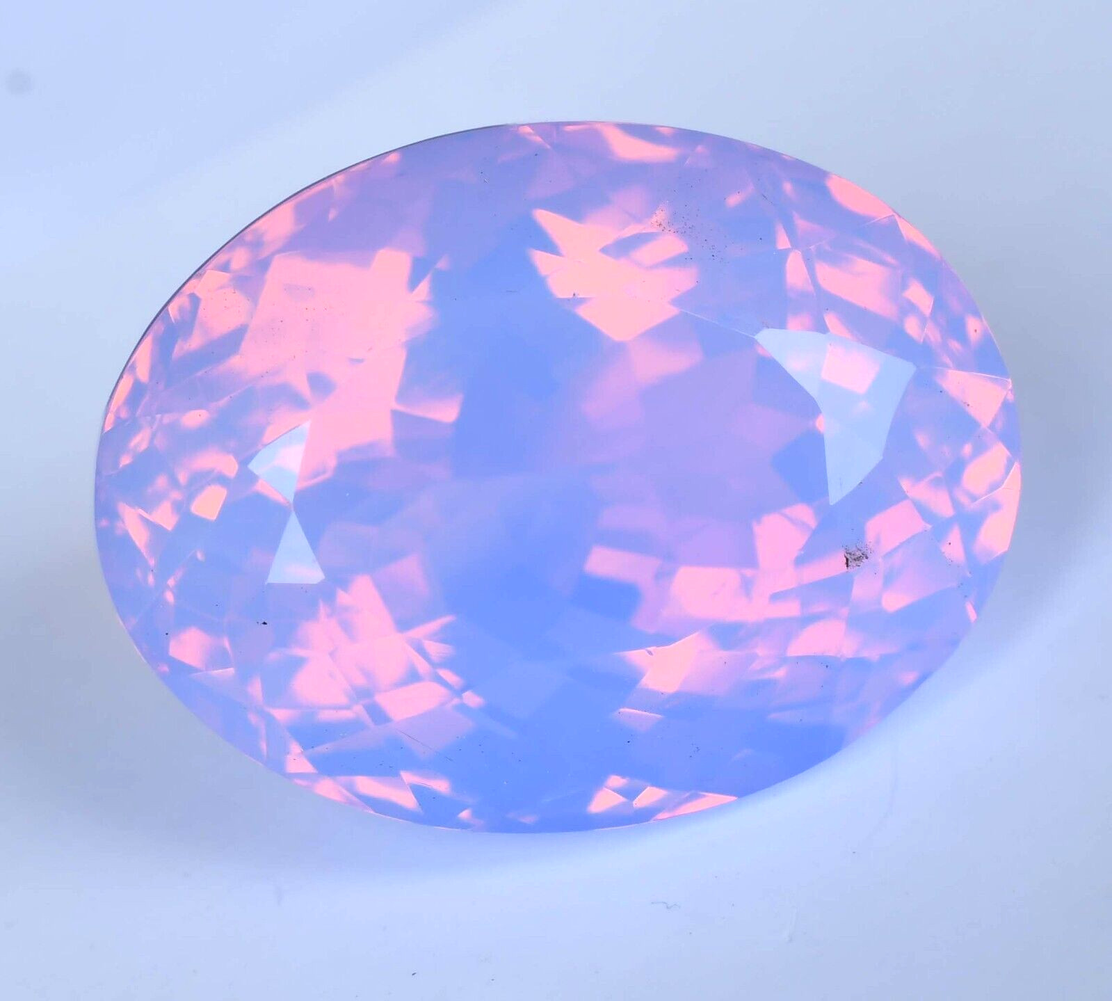 Natural Pink Opal 35.70 Ct Oval Welo Untreated Australian Certified Gemstone