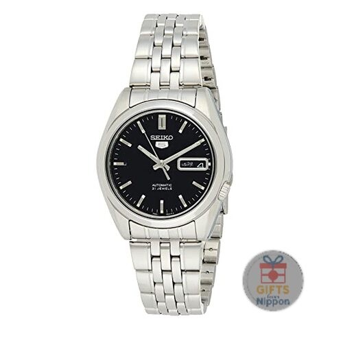 Seiko SNK361K1 Men’s Automatic Stainless Steel Watch Day Date Skeleton Back