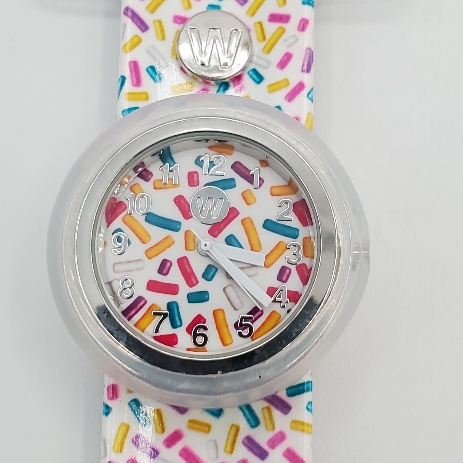Watchitude Sprinkles Adult Watch 450 White Slap Band Limited Edition New READ