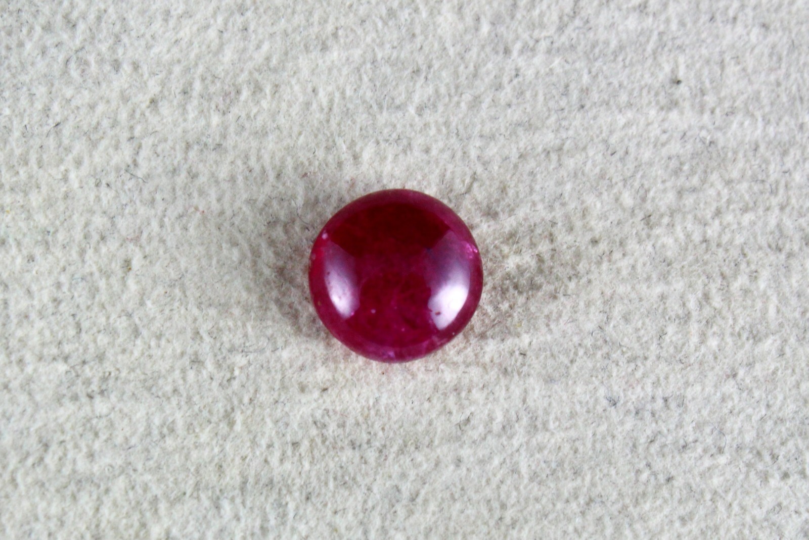 Certified Gtl Natural Untreat Burmese Ruby 6.21 Ct Round Cabochon Gem Ring