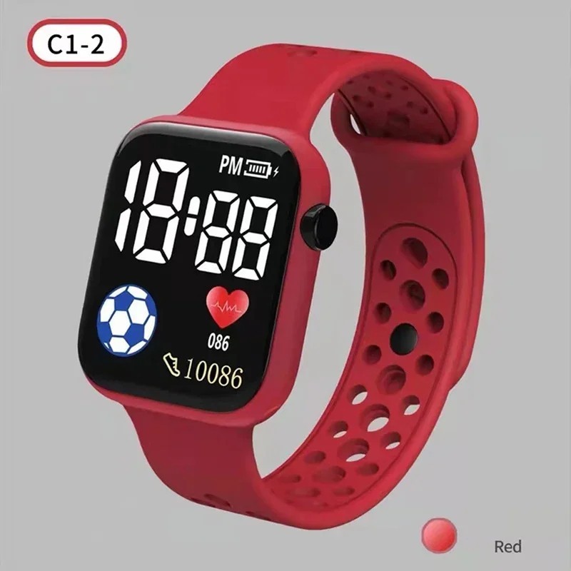 LED Digital Sport Watch Waterproof Wristwatch Men Women Boys Girls Kids Gift