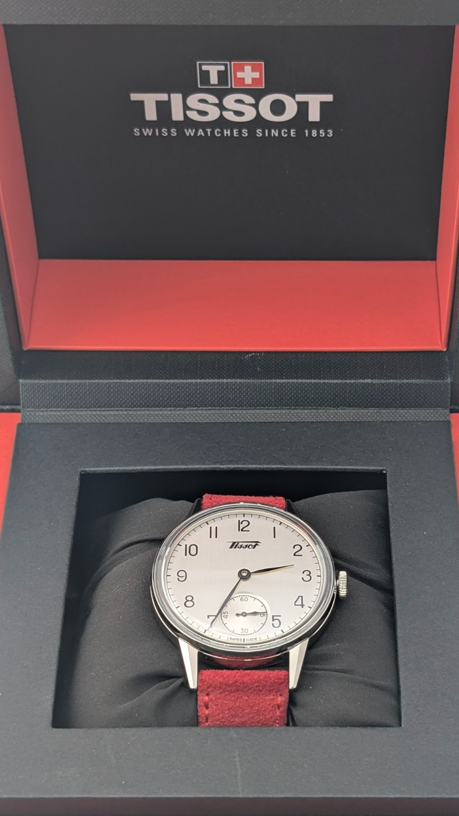 Tissot Heritage Petite Seconde White/sil Dial Leather Strap Watch T1194051603700