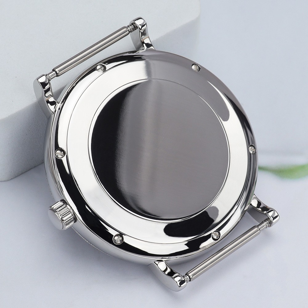 Sapphire Diver Watch Case 40mm Polished 316 Steel 10ATM For Miyota 9015 Movement