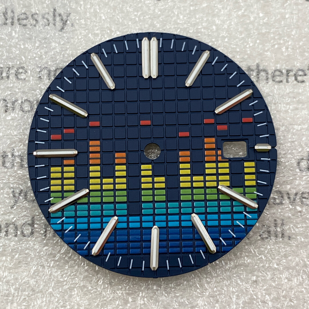 31.8mm NH35 Dial Retrofit Music Symbol Dial Green Luminous for NH35/36 Movement