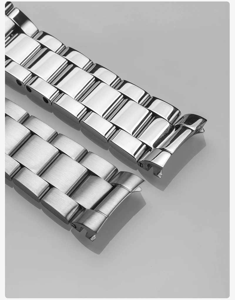 22MM For Breitling Avenger A17318101 Stainless Steel Watch Strap Frosted Band