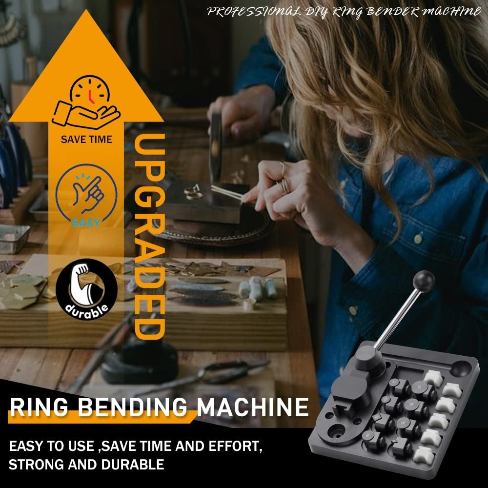 11 in 1 Ring Bender Tool for Spoon Rings with Jewelry Saw Frame