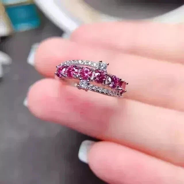 2Ct Round Lab Created Pink Sapphire Womens Engagement Ring 14K White Gold Plated