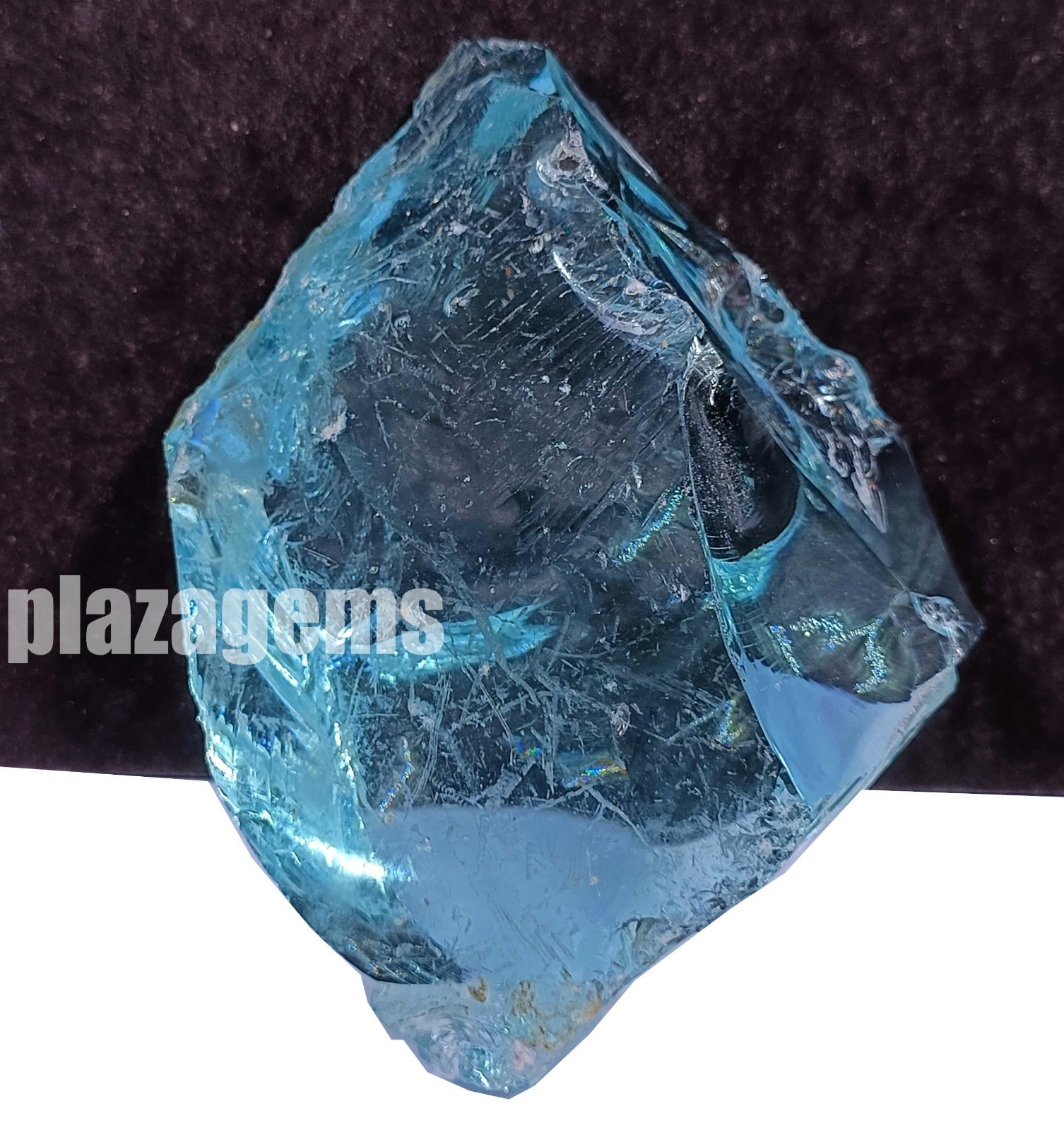 Huge 3000 CT Aquamarine Rough Stone – Natural Blue, Uncut, EGL Certified 5ASF