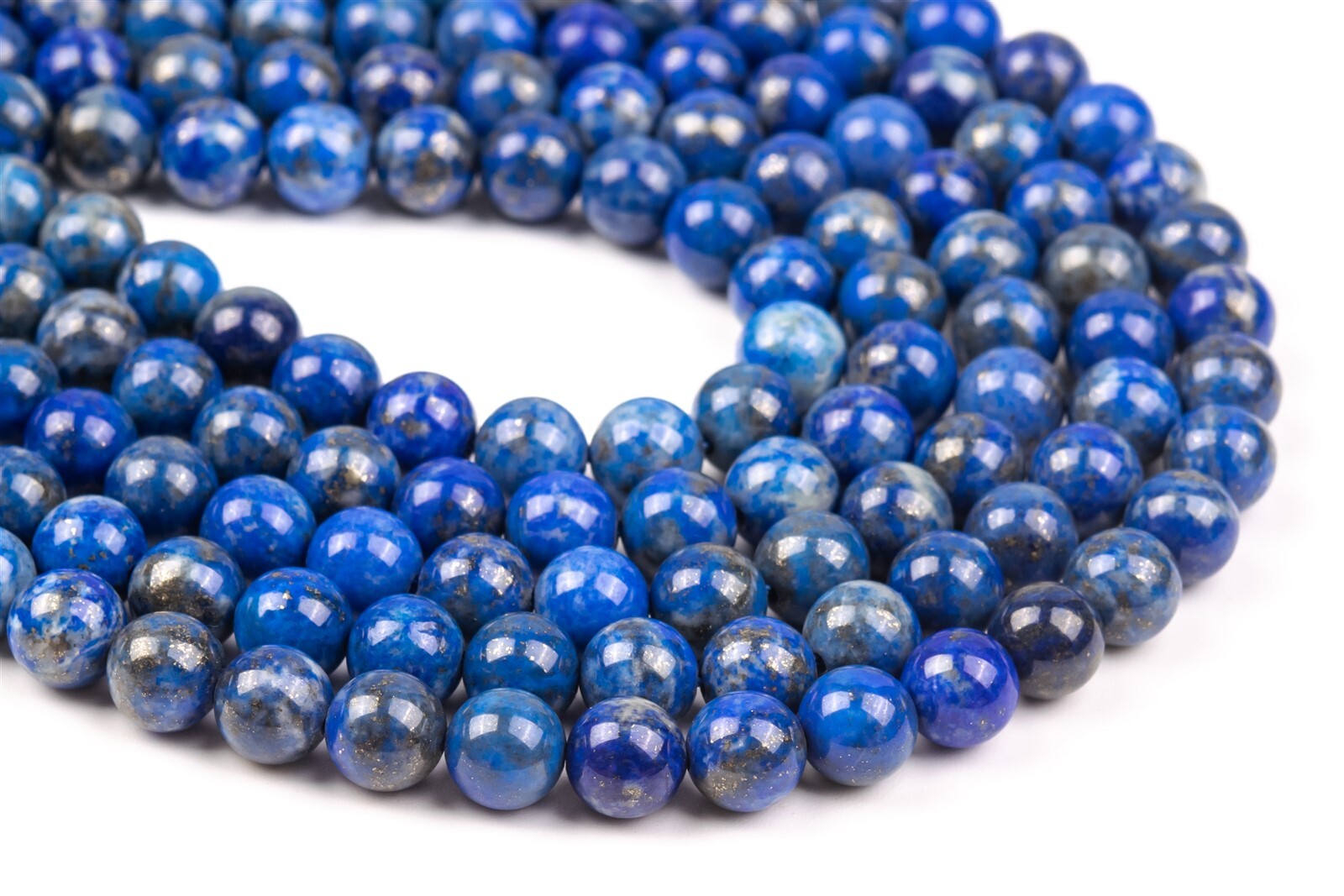 8MM Genuine Natural Blue Lapis Lazuli Beads Grade A Round Loose Beads