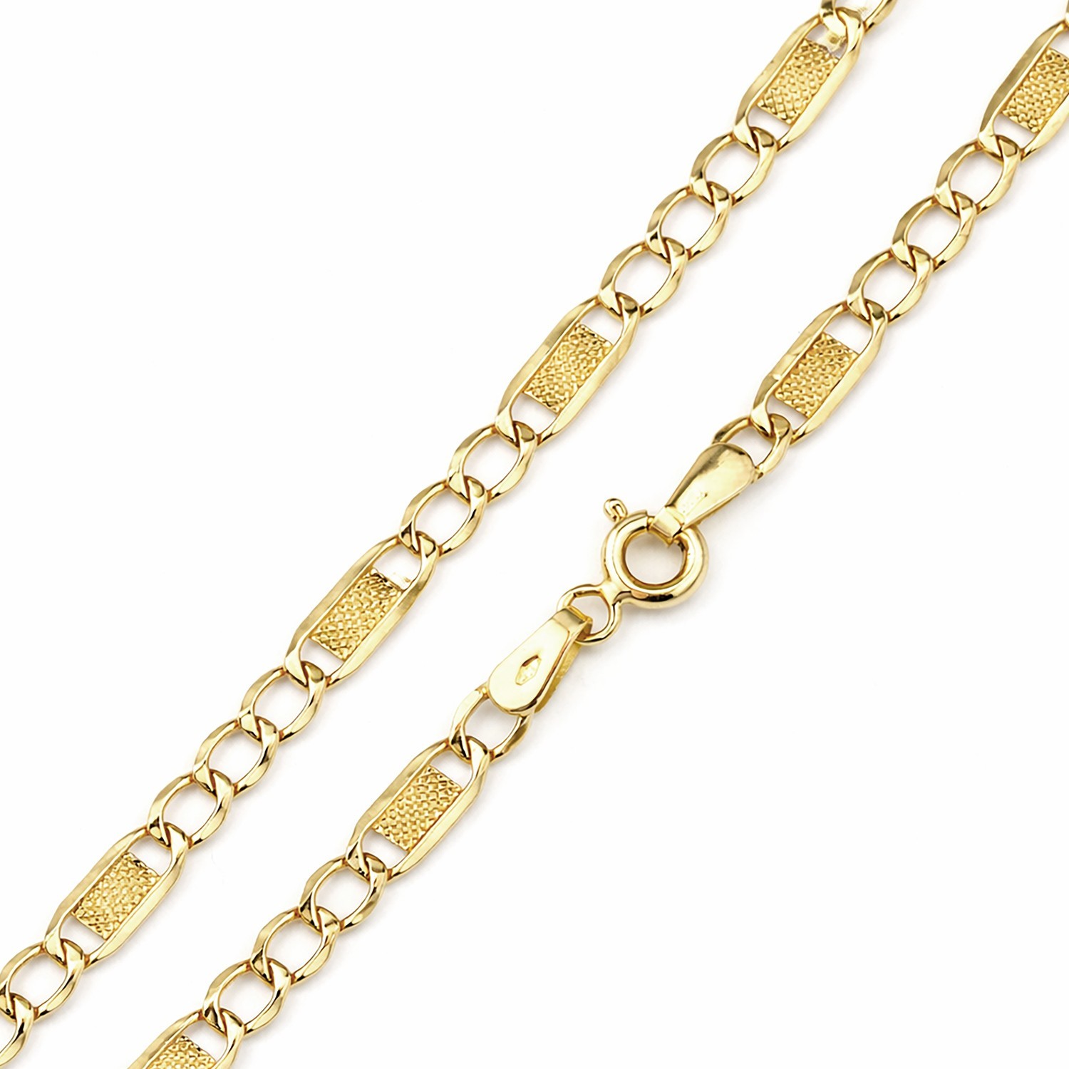 9ct Yellow Gold 7.5 Inch Valentino Bracelet by Citerna