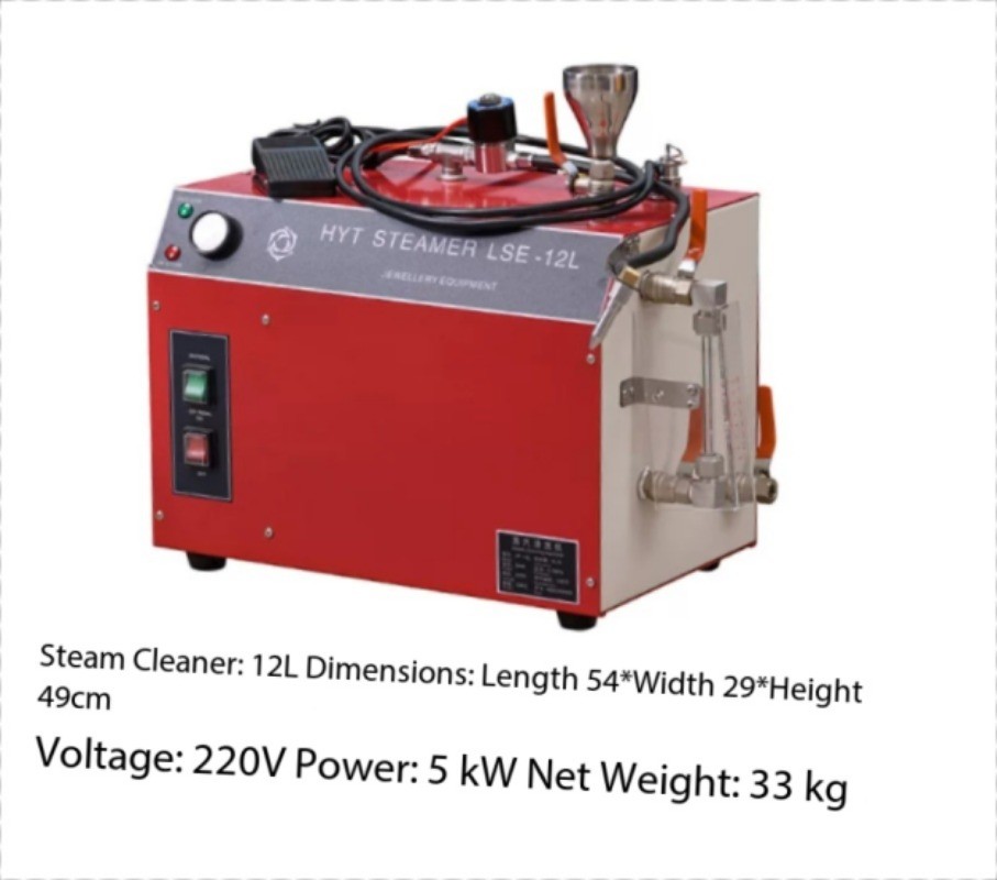 6L High-Temperature,High-Pressure SteamCleaner,12-Liter Steam Cleaner forJewelry
