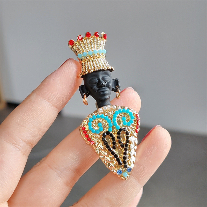 Art Deco Vintage Style Blackamore Brooch
