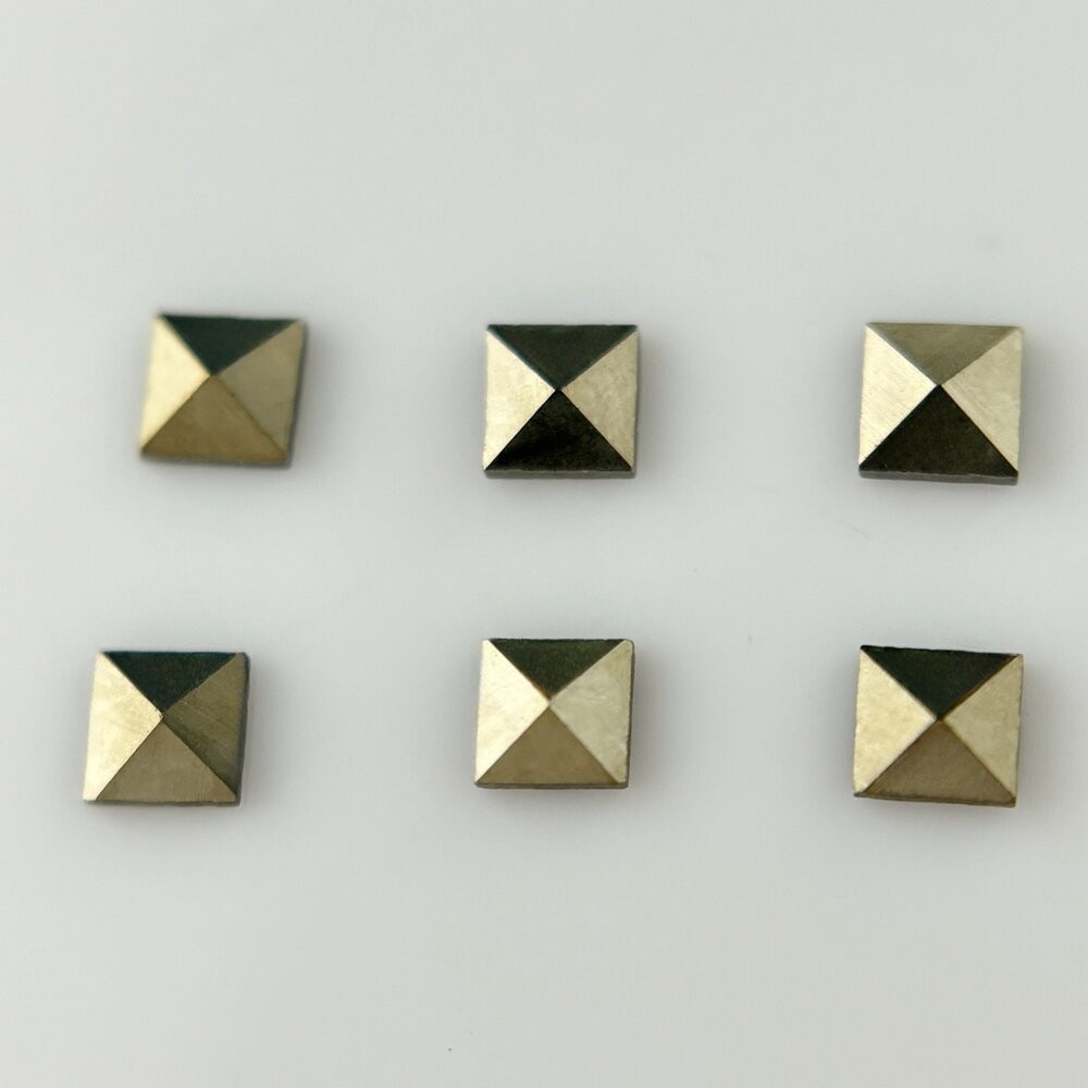 mix size 1.2×1.2~2x2mm Square Flat Back Loose Natural Marcasite Stone For DIY
