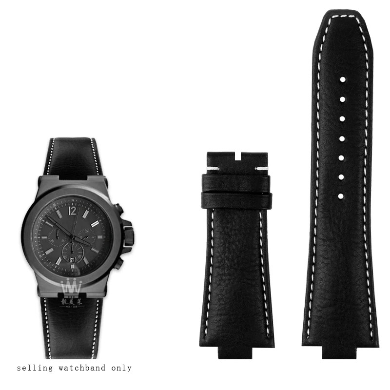 Leather Watch Strap For MK Michael Kors MK8184 13mm Convex Interface Waterproof