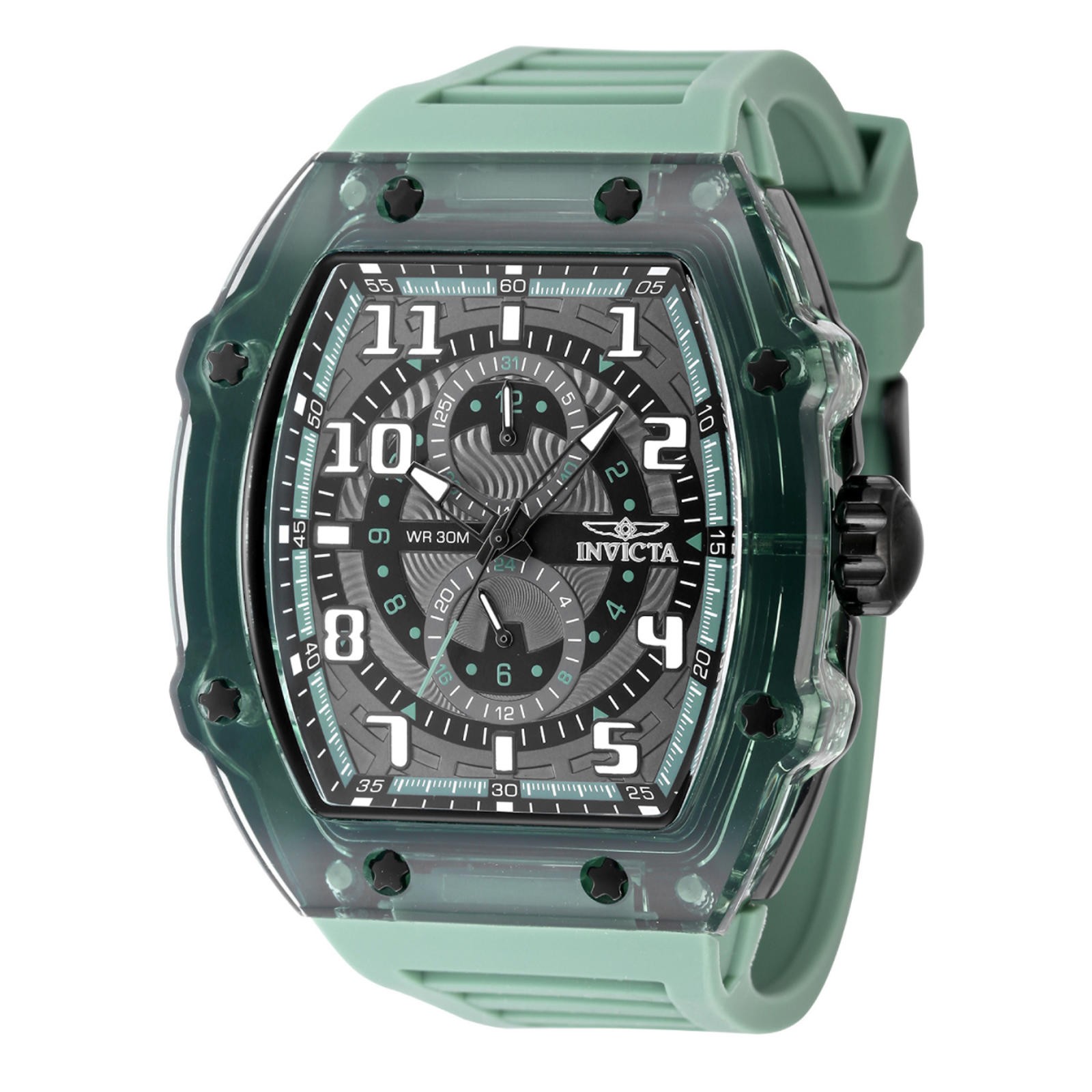 Invicta Racing Cyclone Men’s Watch – 48.5mm, Green (48717)