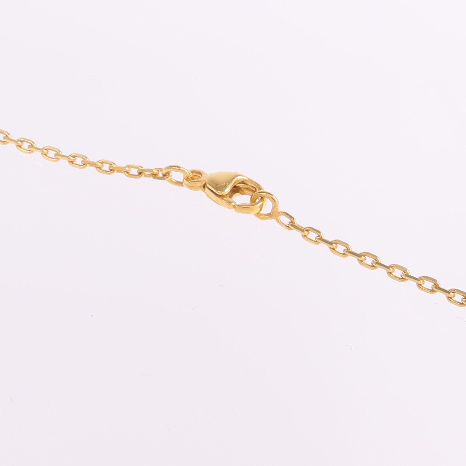 HERMES Mini Pop H Necklace Metal Blue/Gold