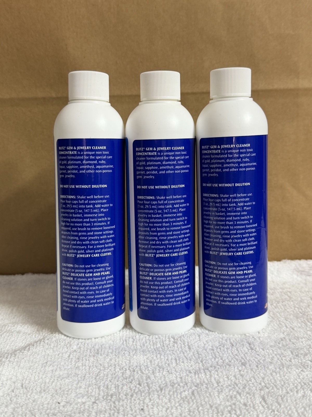 Blitz Gem & Jewelry Cleaner Concentrate 8 fl oz 400 BOTTLES WHOLESALE