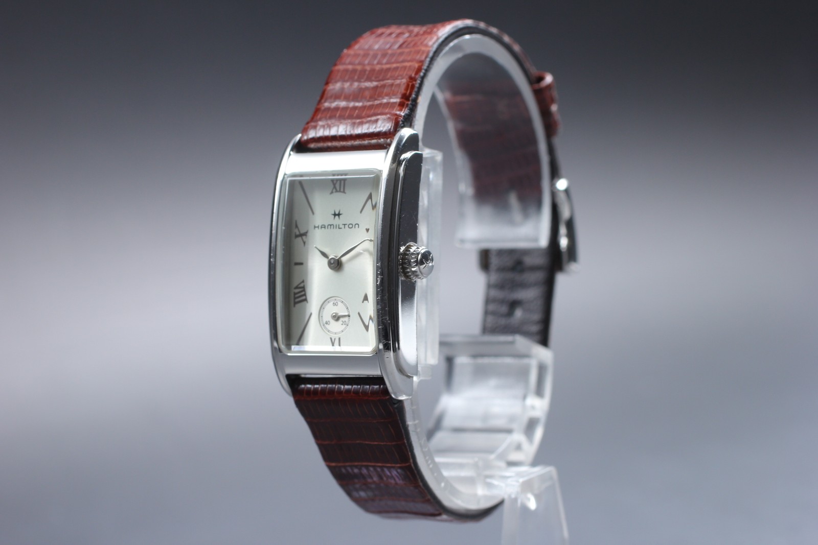[Exc+5] Hamilton Ardmore H112210 Silver Women’s Square Quartz Watch From JAPAN