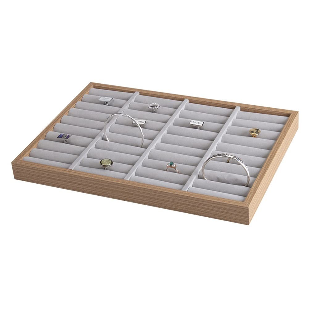 YUFONG Bracelet Holder Bangle Organizer Display Bracelets Tray 36 Grey