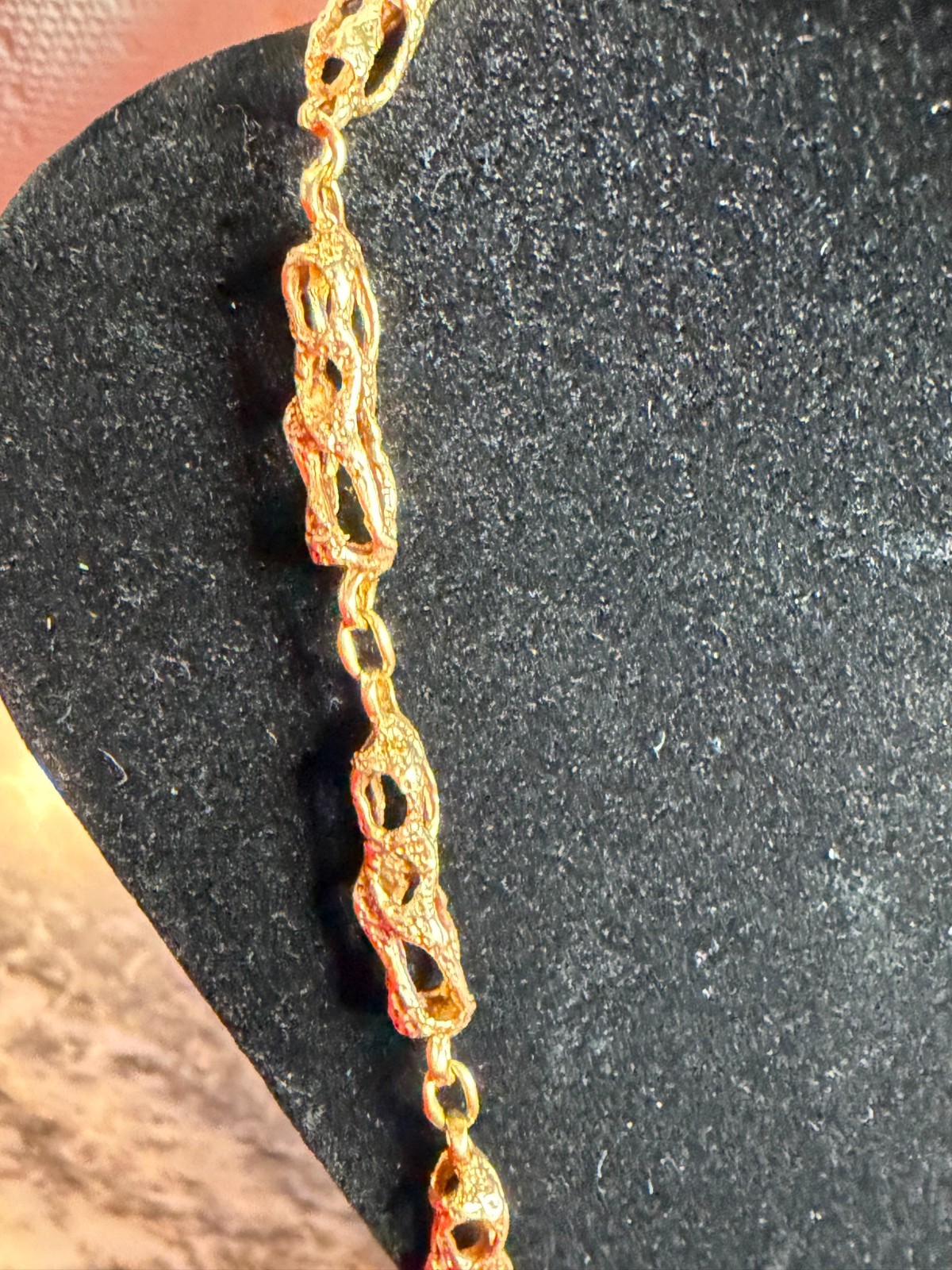 14K Solid Yellow Gold Chain Necklace 24” Open Link Design Acid Tested