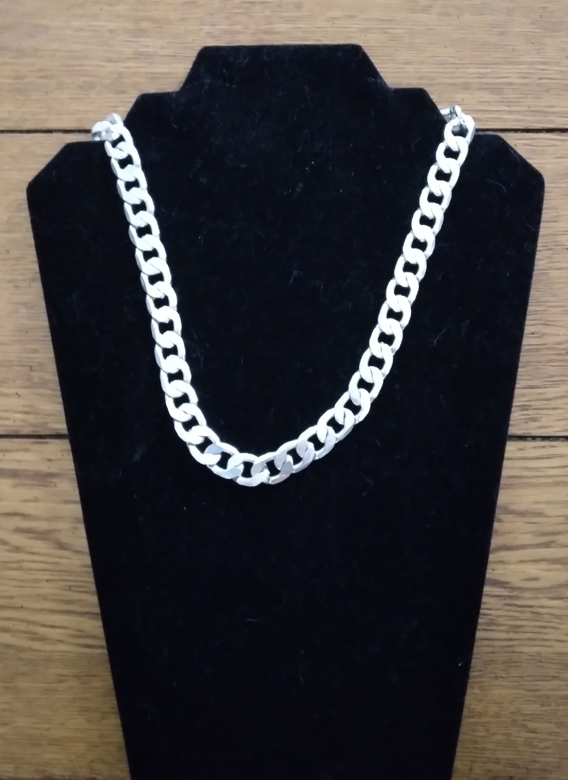 925 Stamp Silver necklace (Cuban link) 20 inches Length 12 MM wide