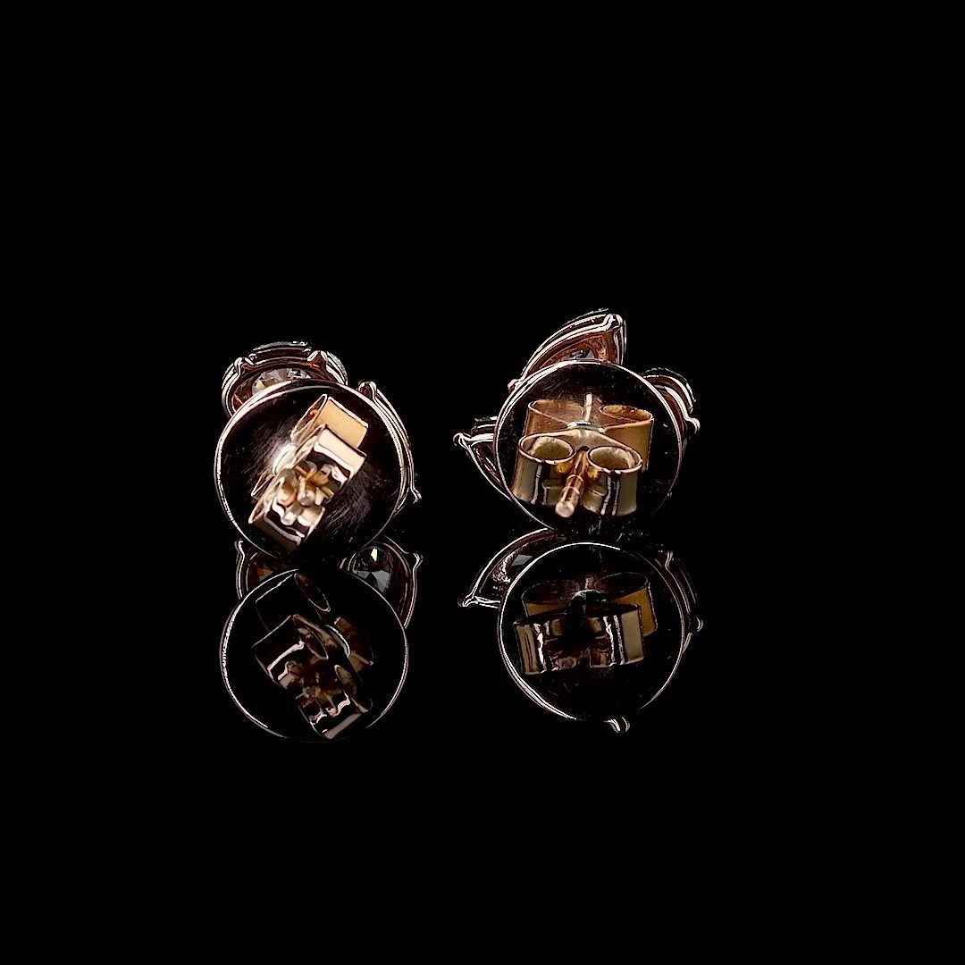 Multi shape 2.60ct Lab Grown Diamond earring 14RG 6US 0.40 each 6pcs