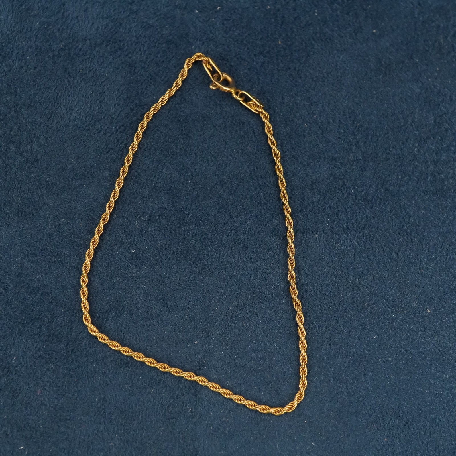 Unoaerre 14k Yellow Gold Twisted Rope Chain Bracelet- Free Shipping USA