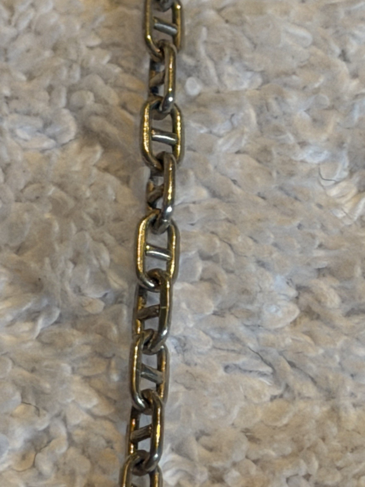 Sterling Silver Necklace 15” Long Greek Key Pattern Italy