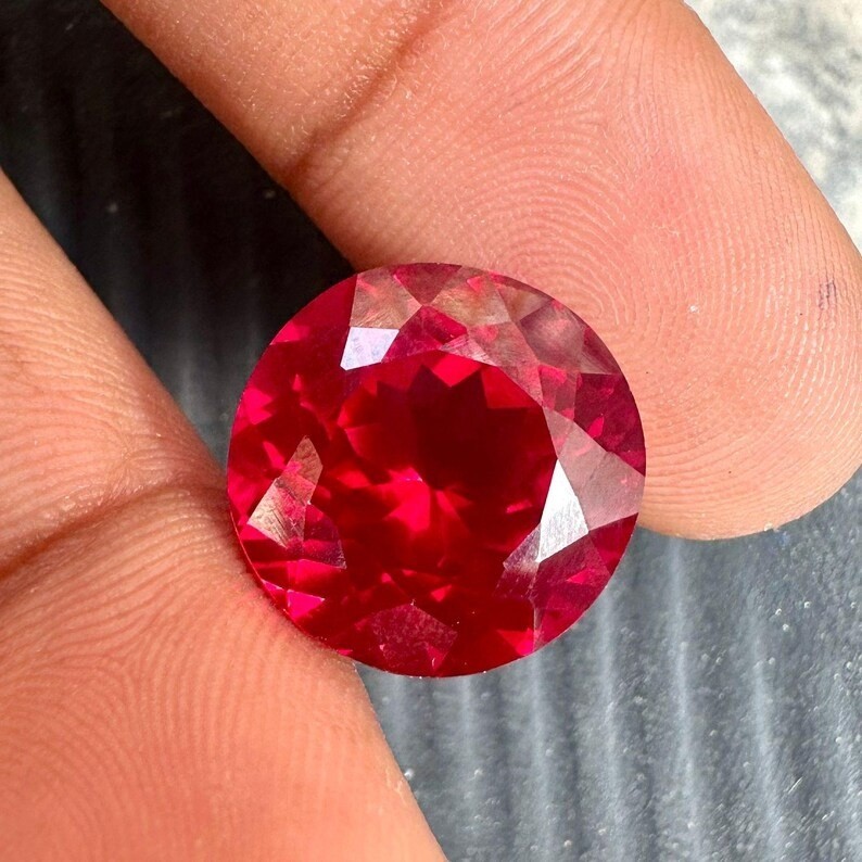 Mozambique 9.12 Ct Natural Red Ruby Round Cut Certified Loose Jewelry Gem