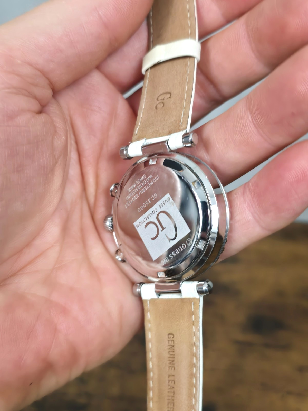 GUESS COLLECTION GC35000 SWISS MADE 13 Jewels Quartz Chronograph Watch – WORKS!