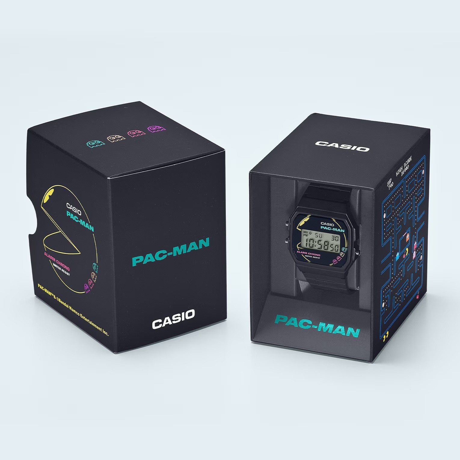 Brand New Casio PAC-MAN Collaboration F-91WPC-1AJR Men’s Black Watch From Japan