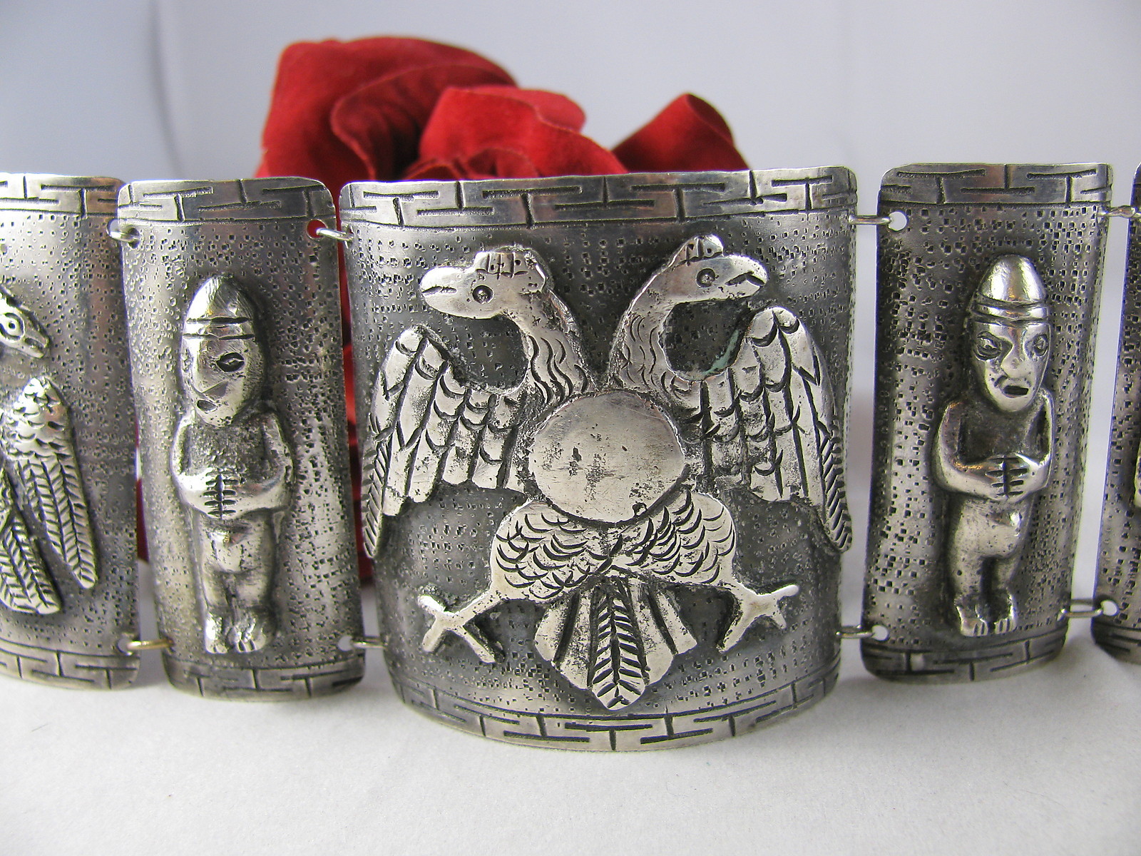 Sterling Silver Industria Peruana 114g Bracelet CAT Spay Neuter