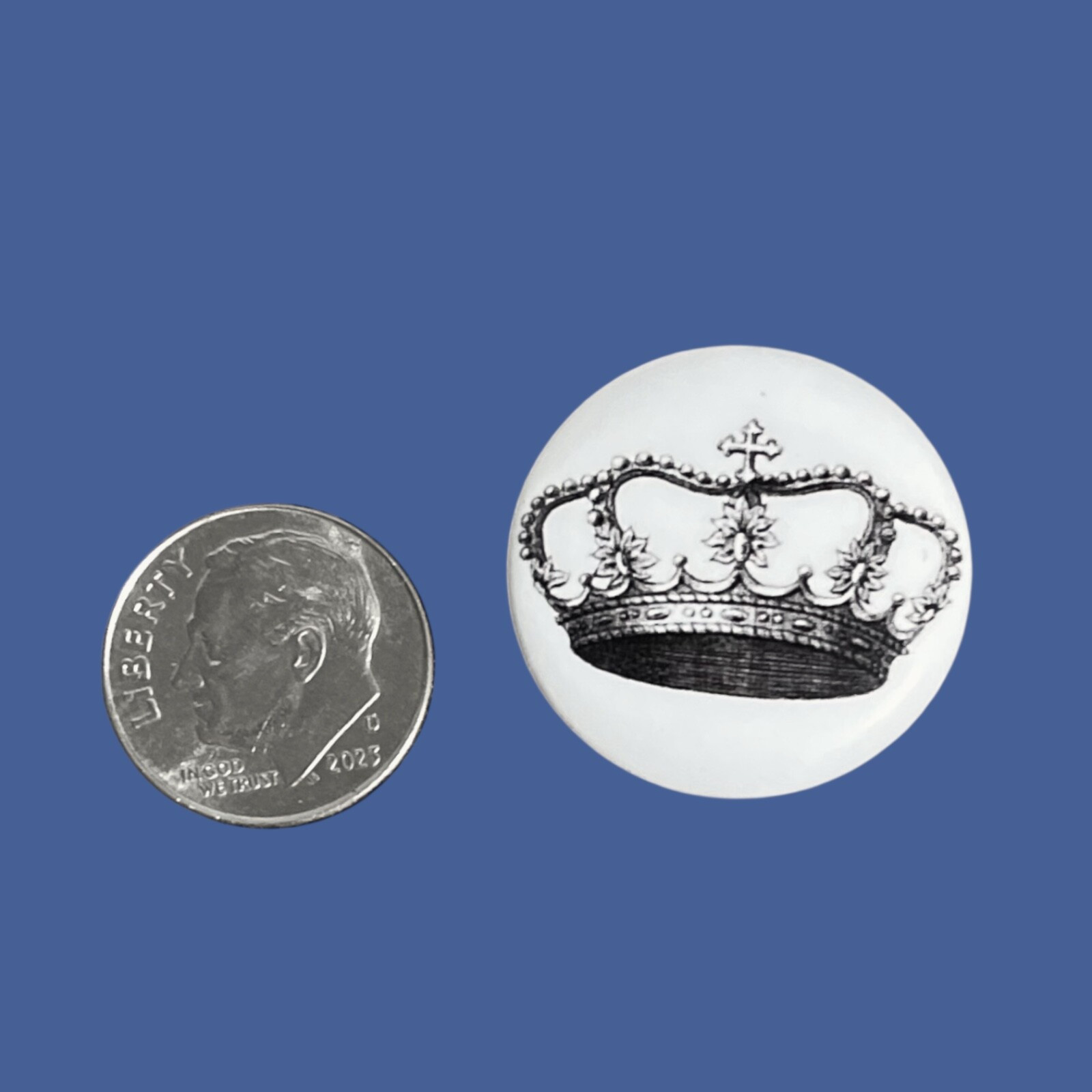 Queen Crown Ephemera Pin Button Little Art Tokyomilk Objects To Desire Pinback