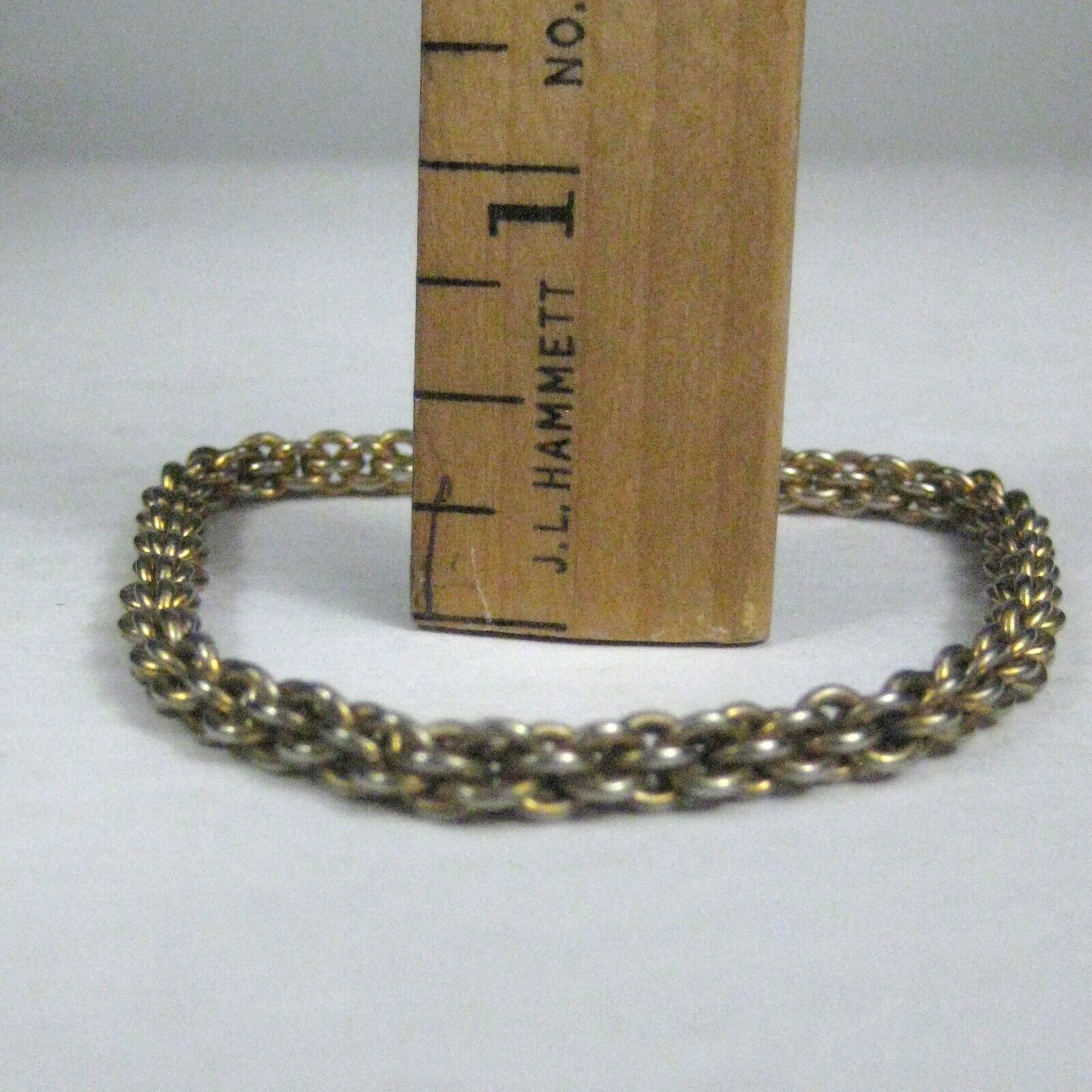 Monet Bracelet Goldtone 7.25 In Modern Chain Braided Women Men Jewelry Signed