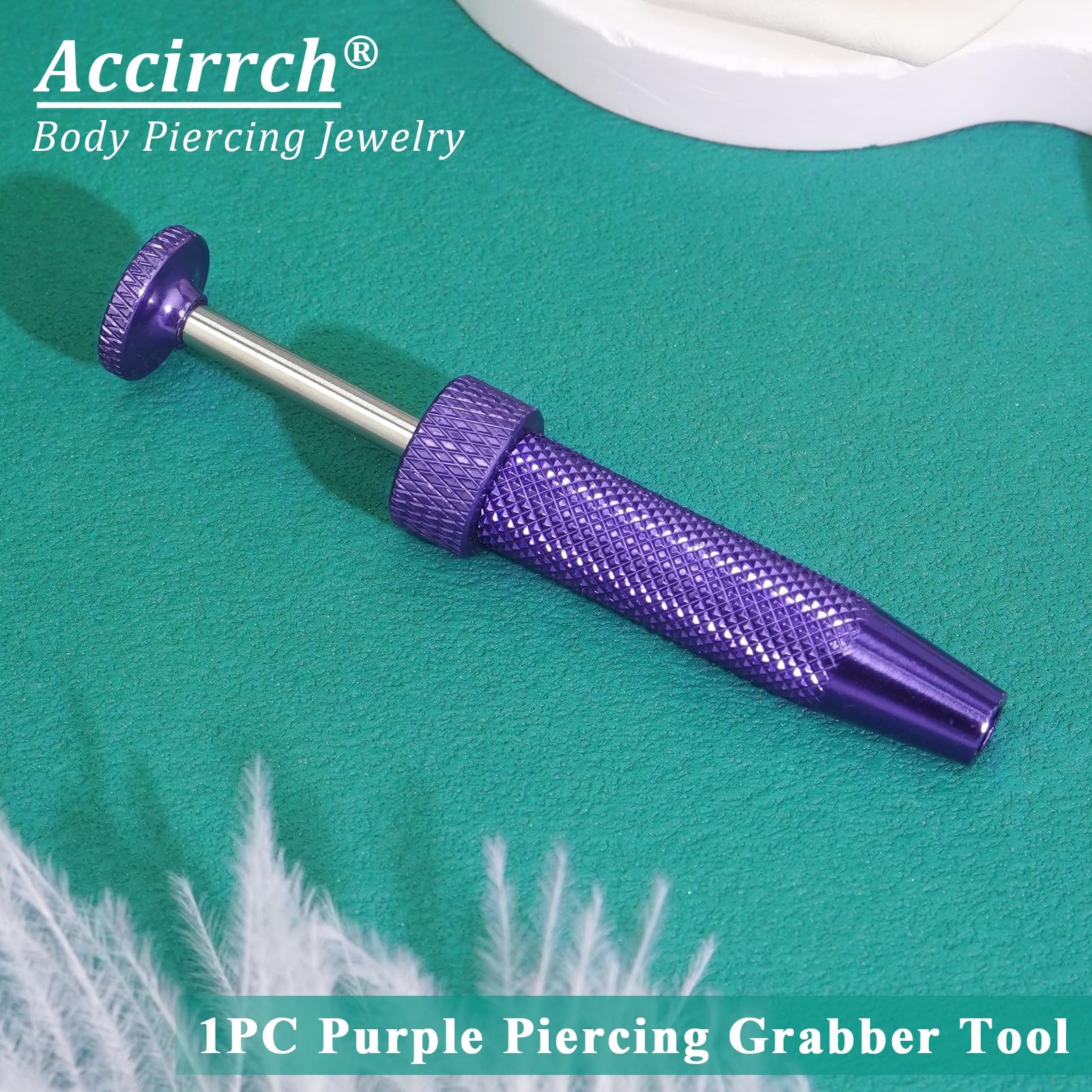 Accirrch 1pc Purple Upgraded Anti-slip Piercing Taper Ball 6mm8mm10mm,