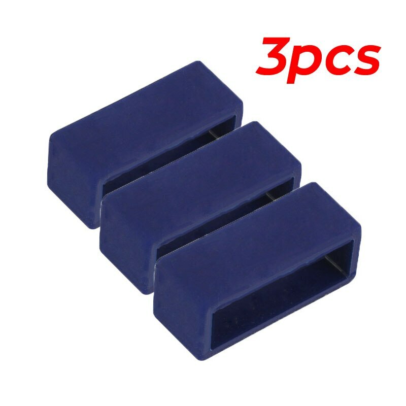 3pcs Silicone Watch Band Ring Loops 12-22mm 24mm-30mm Rubber Strap Clasp Locker