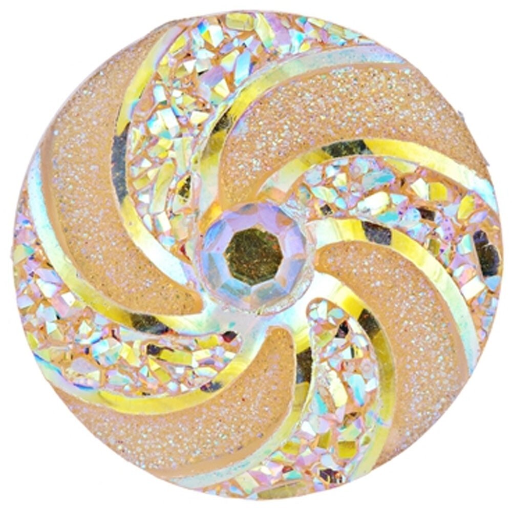Pinwheel Resin 18mm Snap Button Jewelry Ginger Charm Black Yellow Green Red Teal