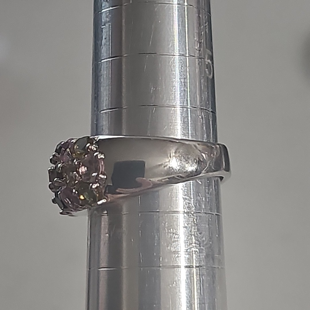 .925 Sterling Silver Ring, Size 6, 6.00g., 4mm