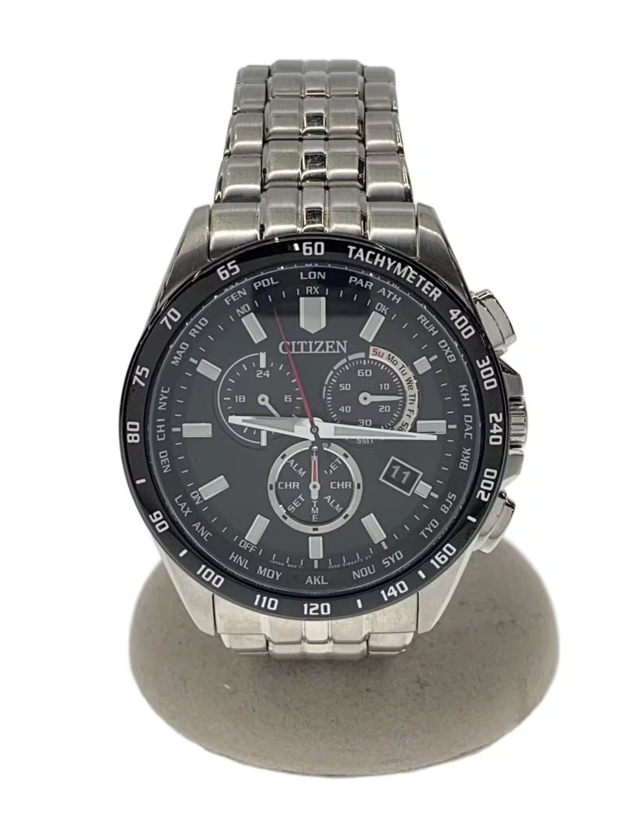 CITIZEN Solar Watch Analog BLK SLV E660 S119936