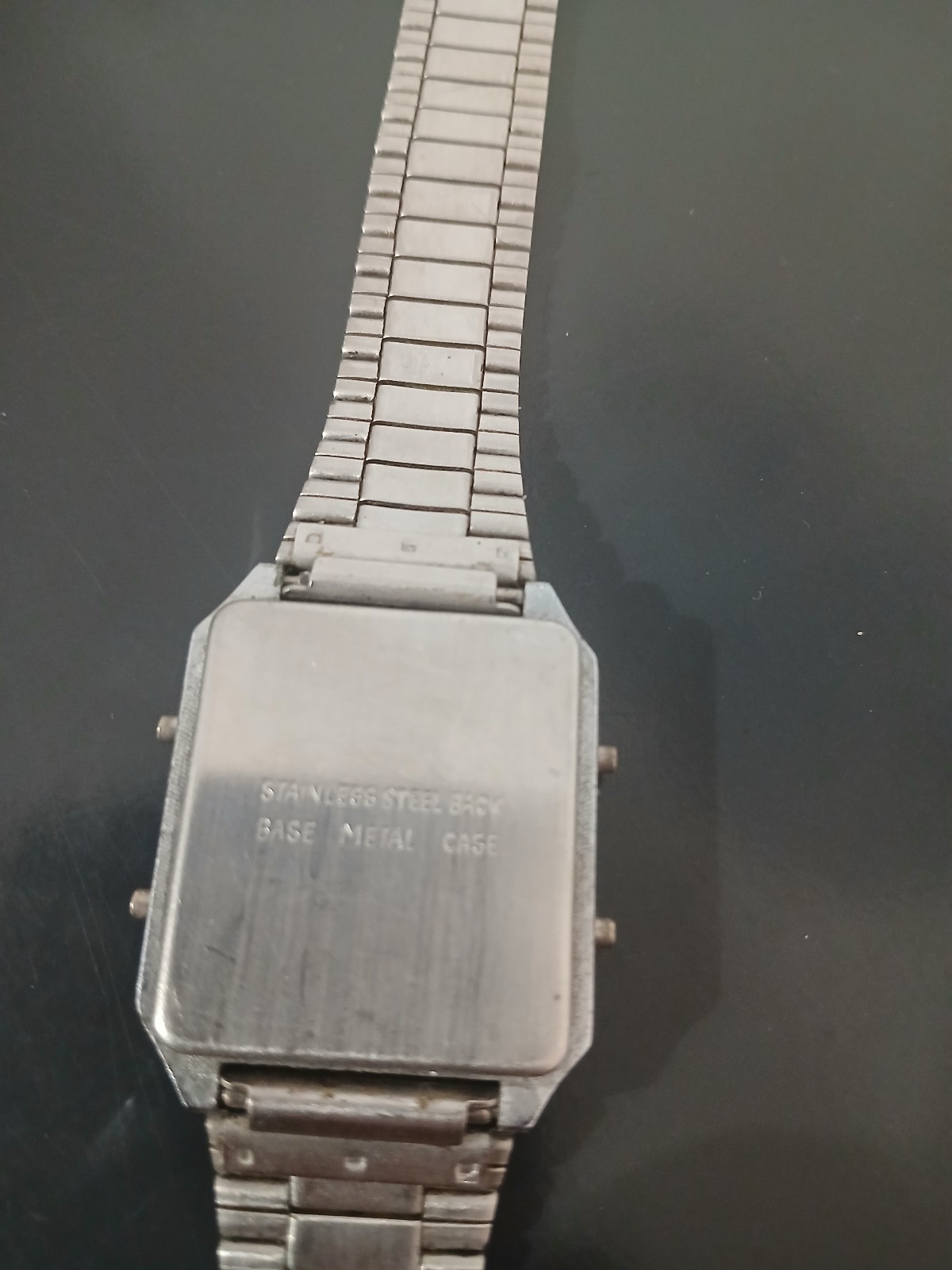 Vintage Kessel Digital Hands LCD Melody Chrono Watch Rare 80s Sg-02