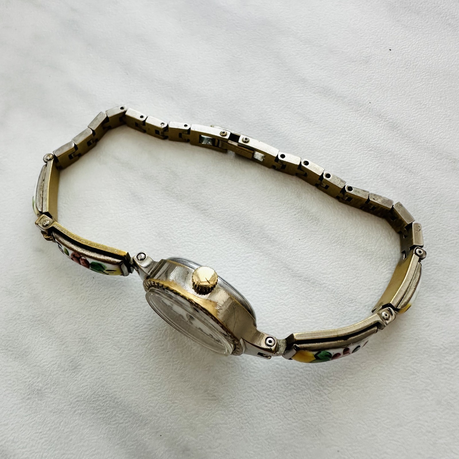 CHAIKA Enamel Stones Women Lady vtg soviet USSR Watch Mechanical Classic Luxury
