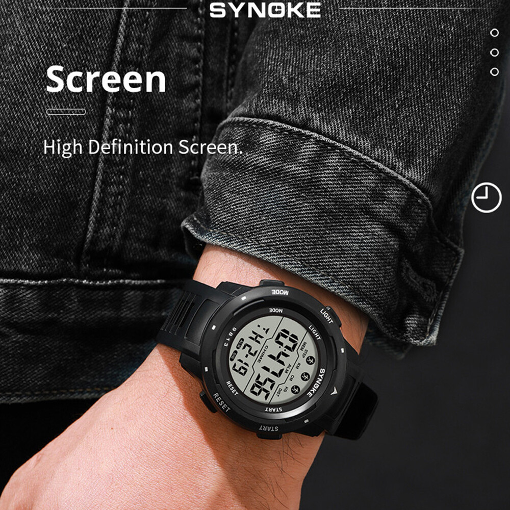 Men Waterproof Digital Sports Watch Military Tactical LED Backlight Wristwatch