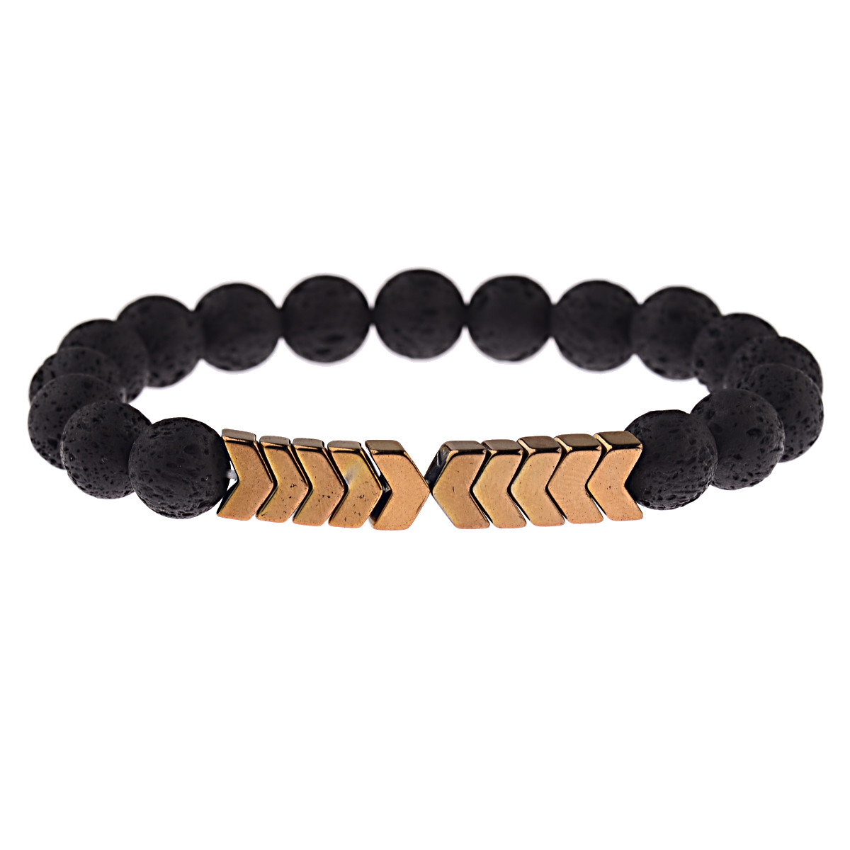 10MM Lava Stone Sacred Arrow Beads Bracelets Hot Sacred Arrow Diffuser Bracelets